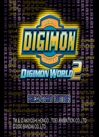 Digimon World 2 Title Screen